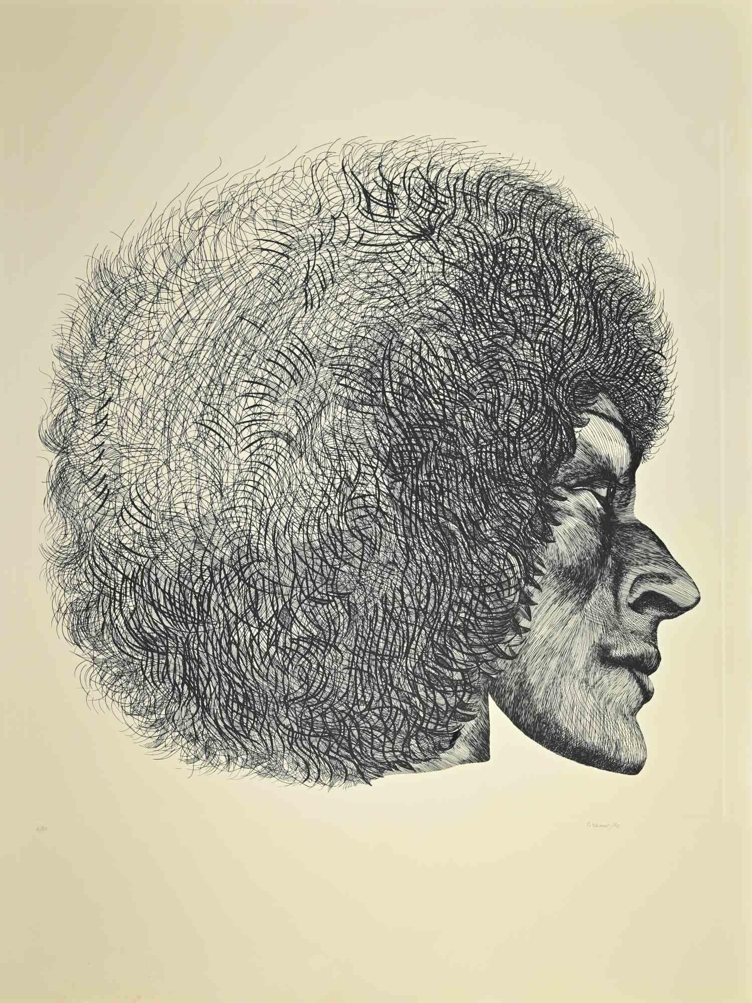 Profile is an original contemporary artwork realized by Giacomo Porzano in 1972.

Hand signed, dated and numbered by artist with pencil.

Edition of 4/50.