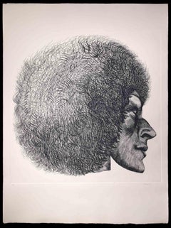 Profil -  Gravure de Giacomo Porzano - 1972