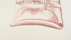 Red Glove - Etching by Giacomo Porzano - 1972