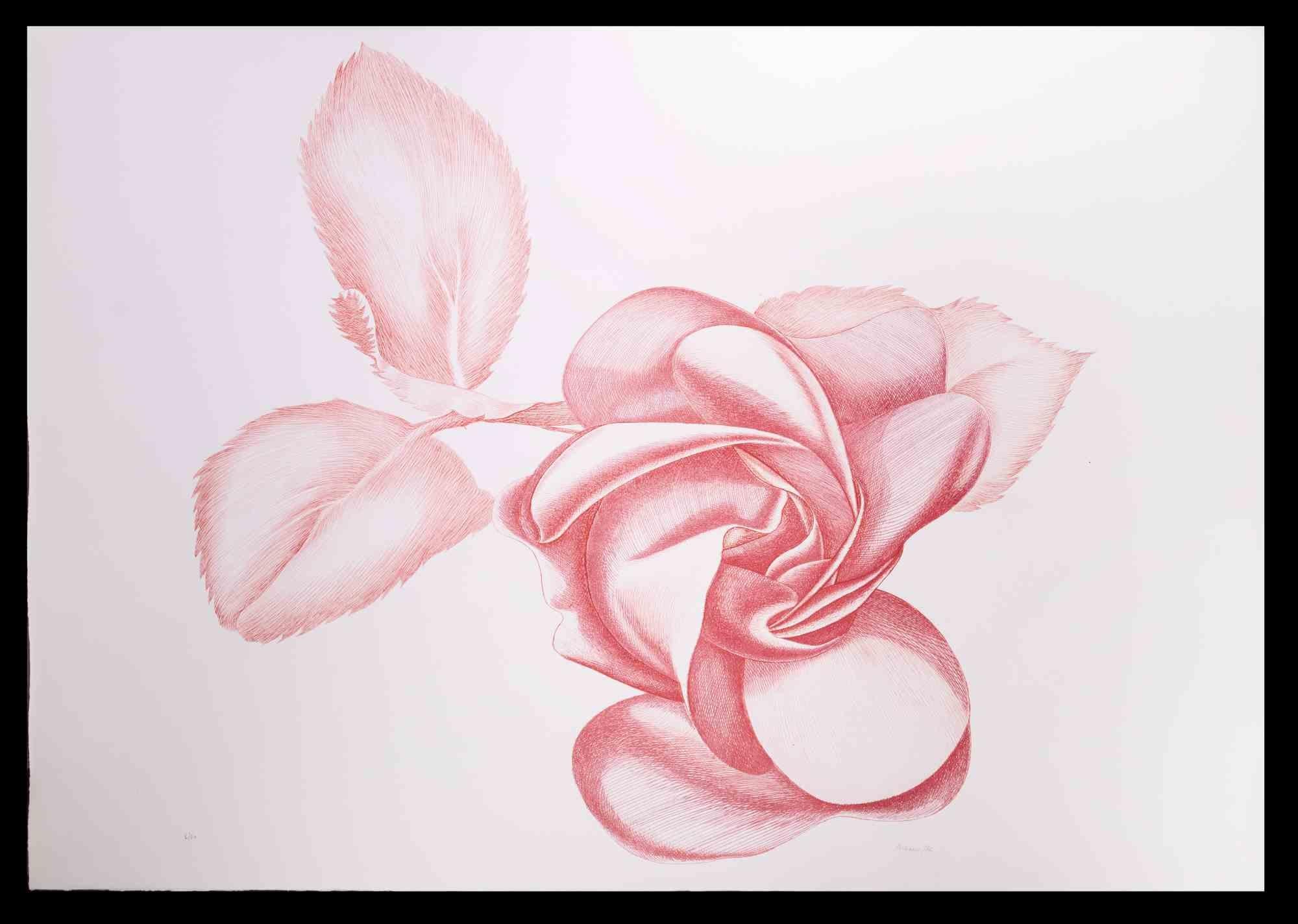 Red Rose è un'opera d'arte contemporanea originale realizzata da Giacomo Porzano negli anni Settanta.

Incisione colorata

Firmato a mano in basso a destra.

Numerato in basso a sinistra.

Edizione 6/50.

Giacomo Porzano nacque a Lerici il 21