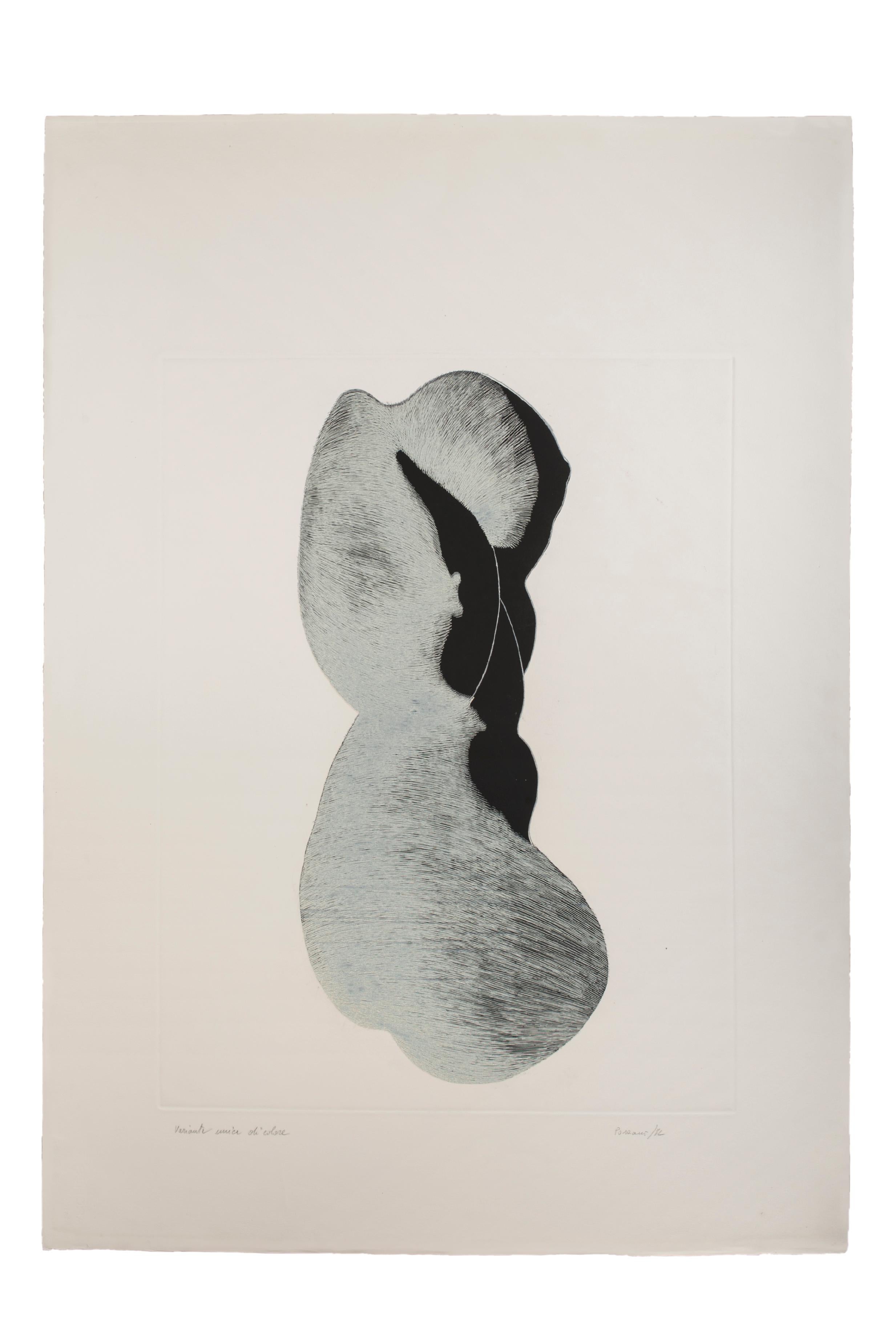 Image dimensions: 69 x 54 cm.

Silhouette IV is an original color etching realized by the Italian artist Giacomo Porzano (Lerici, 1925 - Rome, 2006)in 1972.

Hand-signed and dated by the artist in pencil on the lower right margin.

This is an artist