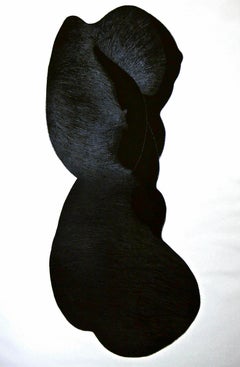 Vintage Silhouette - Original Etching by Giacomo Porzano - 1972
