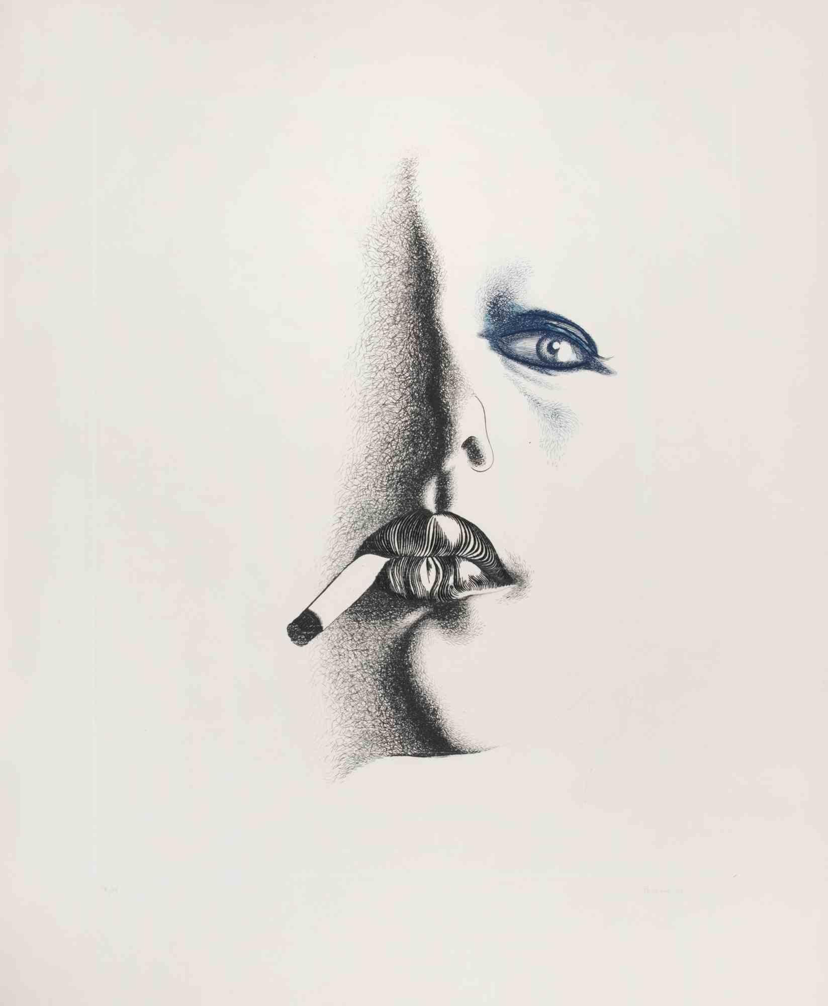 Signé à la main, daté et numéroté par l'artiste au crayon. Eau-forte et aquatinte.

Édition de 90 tirages plus 15 tirages en chiffres romains et 5 épreuves d'artiste.

Excellent état.