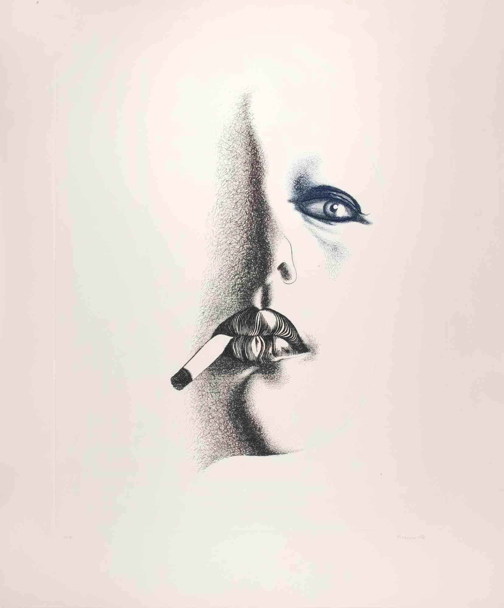 Firmado a mano, fechado y numerado por el artista con lápiz. Aguafuerte y aguatinta.

Edición de 90 copias más 15 copias en números romanos y 5 pruebas de artista.

Excelente estado.