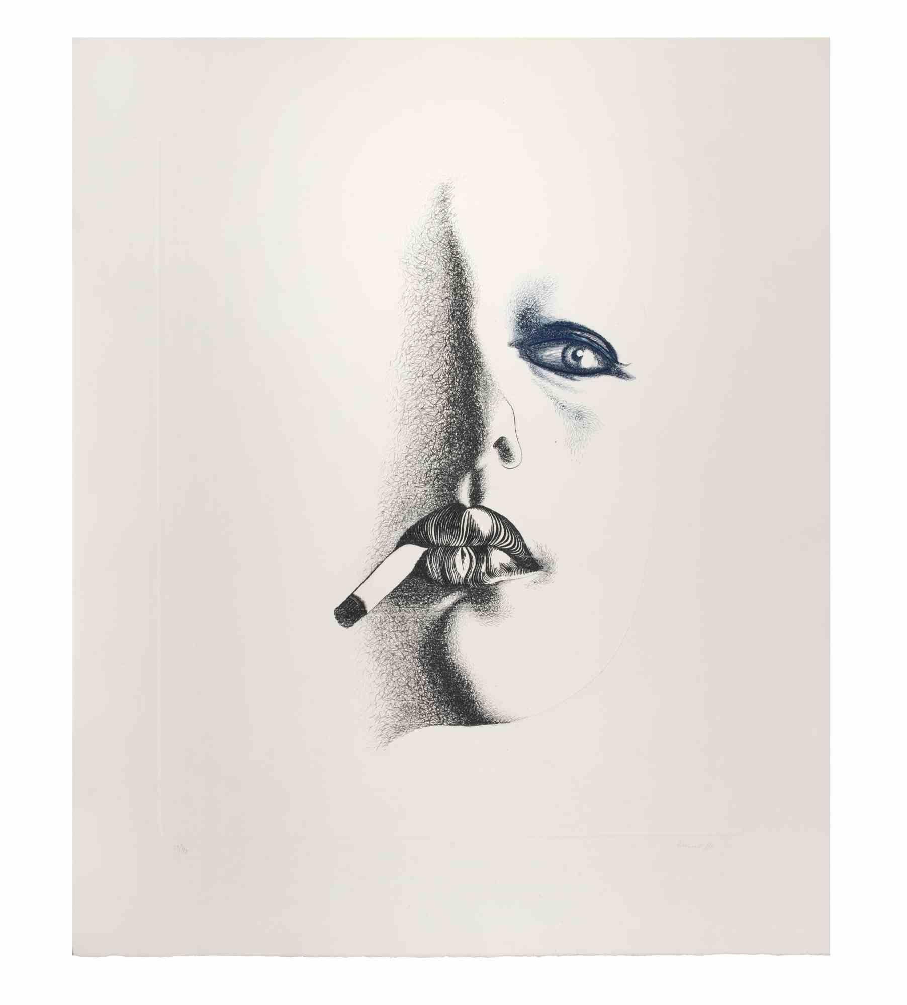 Signé à la main, daté et numéroté par l'artiste au crayon. Eau-forte et aquatinte.

Édition de 90 tirages plus 15 tirages en chiffres romains et 5 épreuves d'artiste.

Excellent état.