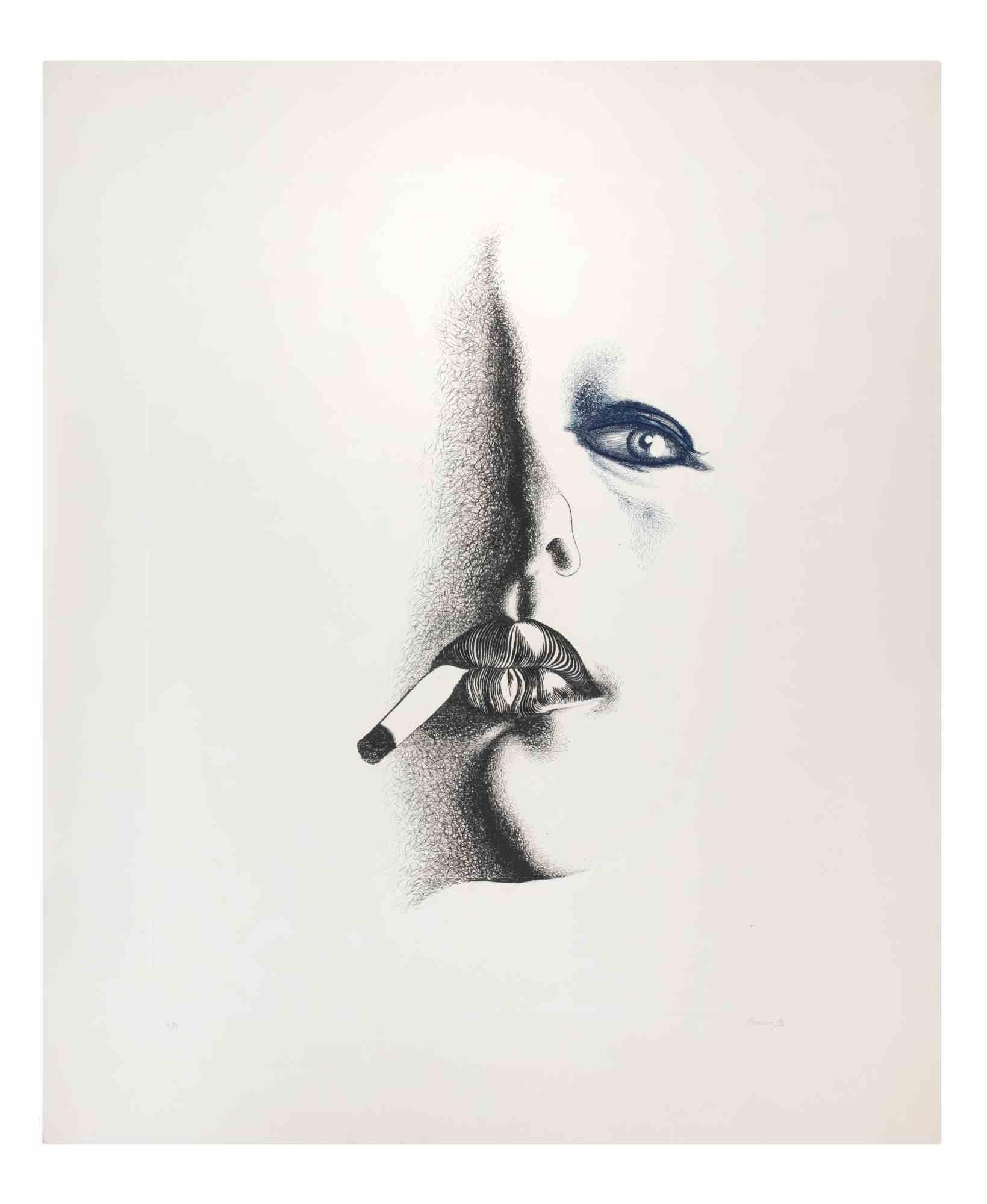 Signé à la main, daté et numéroté par l'artiste au crayon. Eau-forte et aquatinte.

Édition de 90 tirages plus 15 tirages en chiffres romains et 5 épreuves d'artiste.

Excellent état.