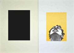 Das Gesicht – Lithographie von Giacomo Porzano – 1973