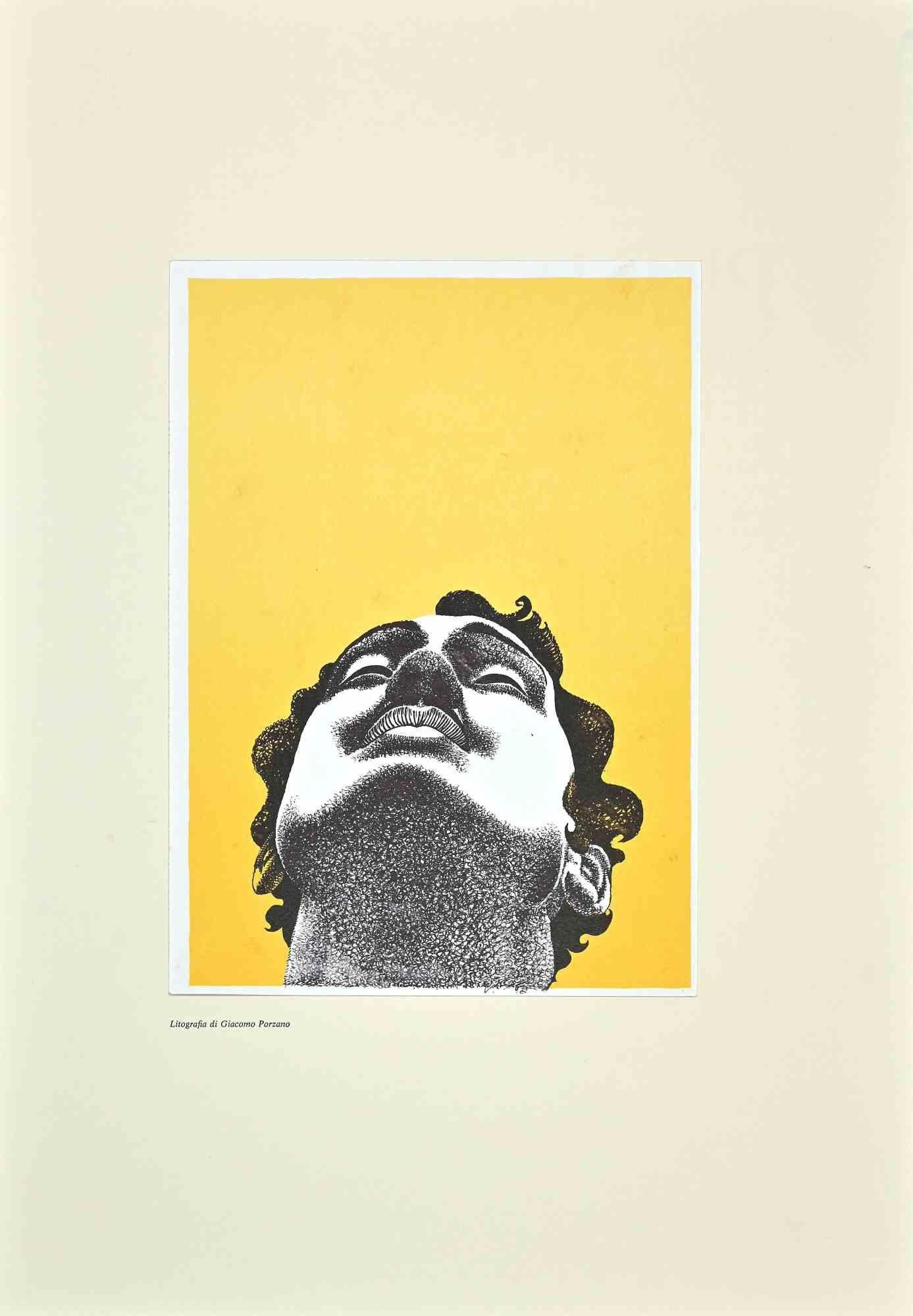 The Face is a lithograph realized in 1973 by the Italian artist Giacomo Porzano (1925-2006).

Hand-signed on the lower.

Numbered, edition of XX prints.

In good condition.

Included a Passepartout: 45 x 31 cm