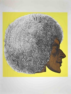 Perfil Amarillo II - Profilo Giallo II - Grabado de Giacomo Porzano - 1972