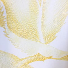 Yellow Rose - Original Etching by Giacomo Porzano - 1972