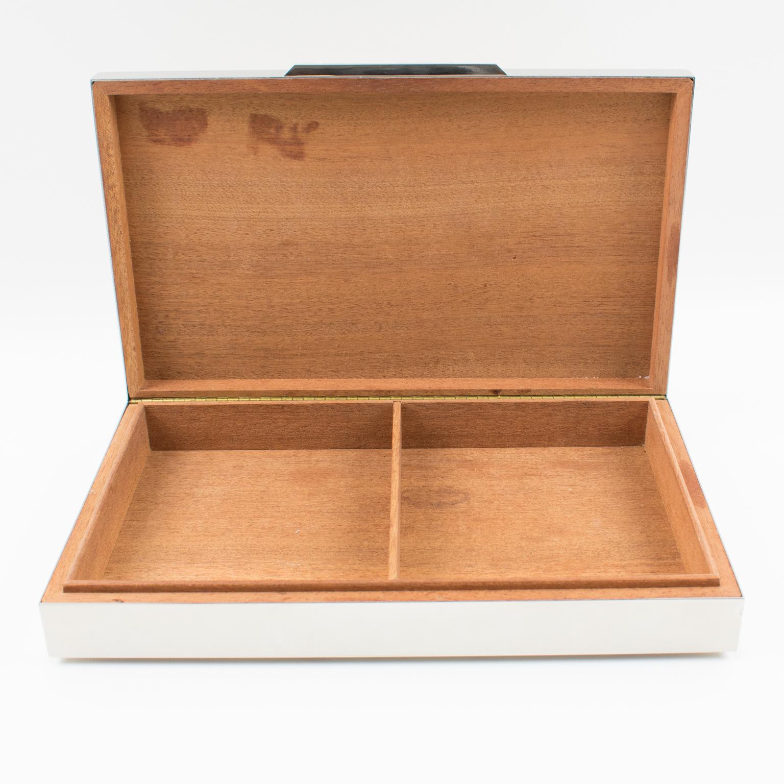 Giacomo Sinopoli für Liwans Geometrische Chrombox, um 1970 (Moderne)