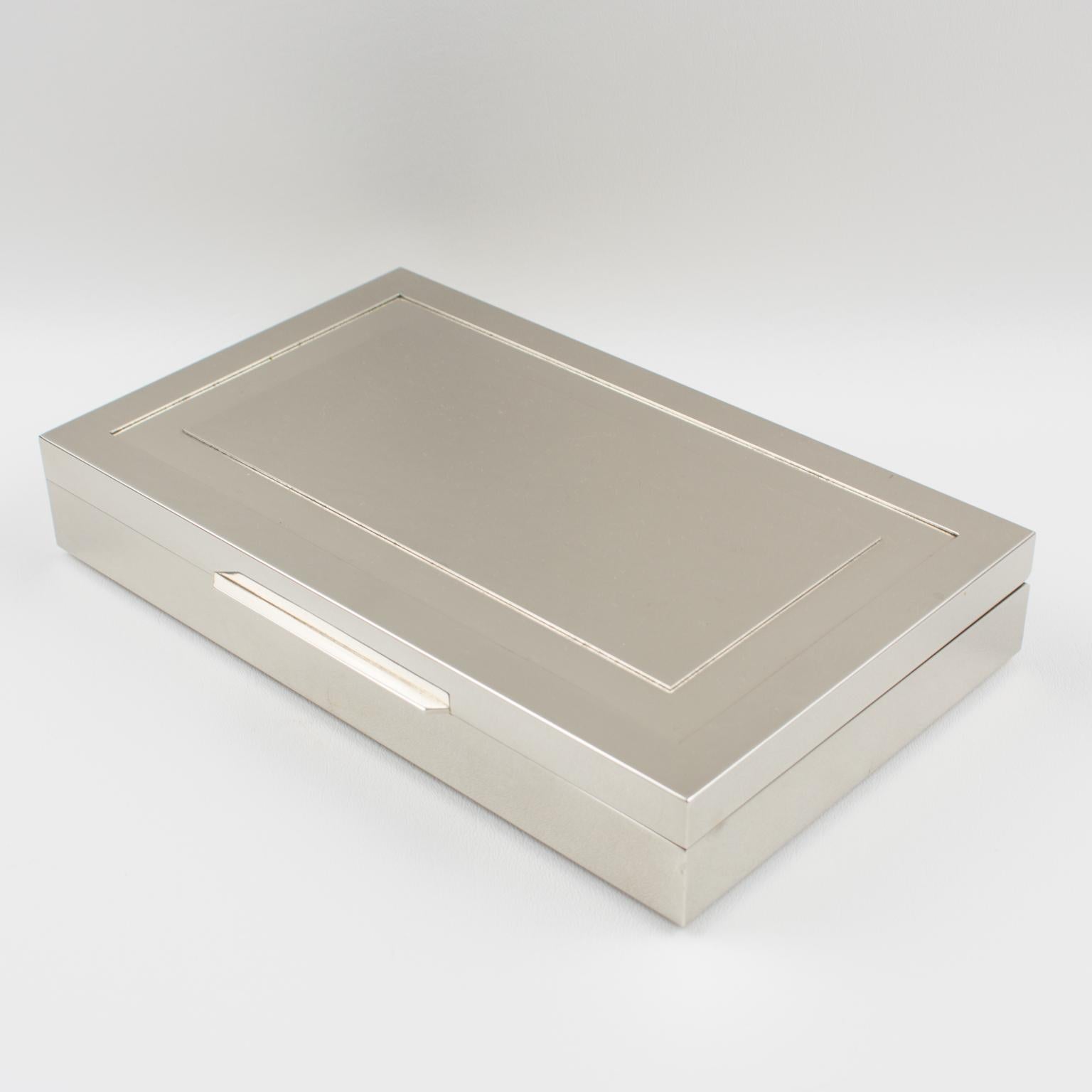 Giacomo Sinopoli für Liwans Geometrische Chrombox, um 1970 (Italienisch)