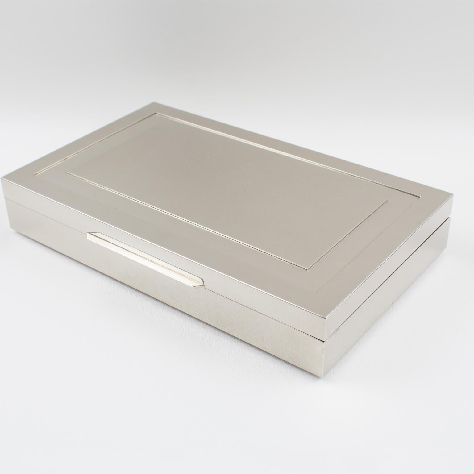 Giacomo Sinopoli für Liwans Geometrische Chrombox, um 1970 (Metall)