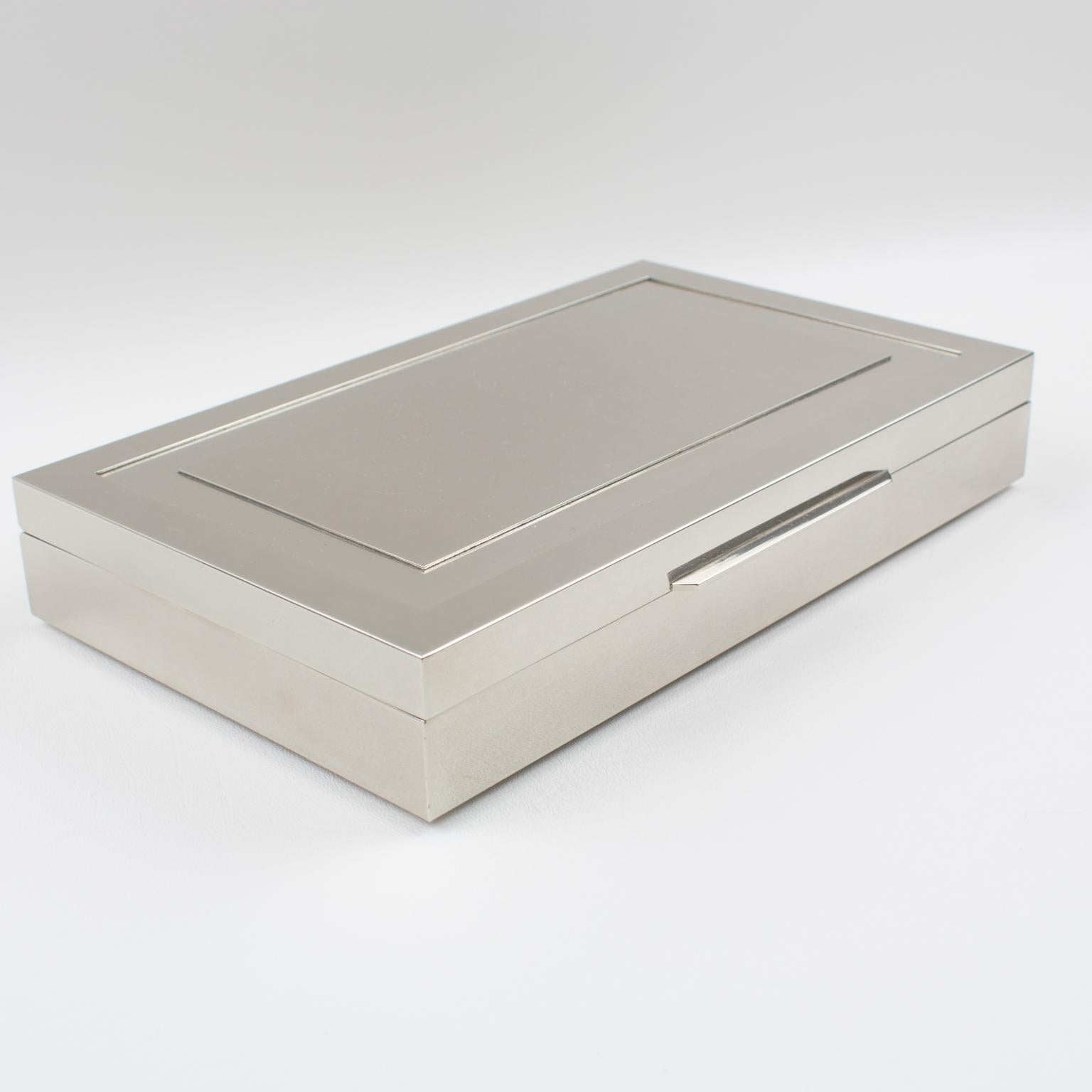 Giacomo Sinopoli für Liwans Geometrische Chrombox, um 1970 2