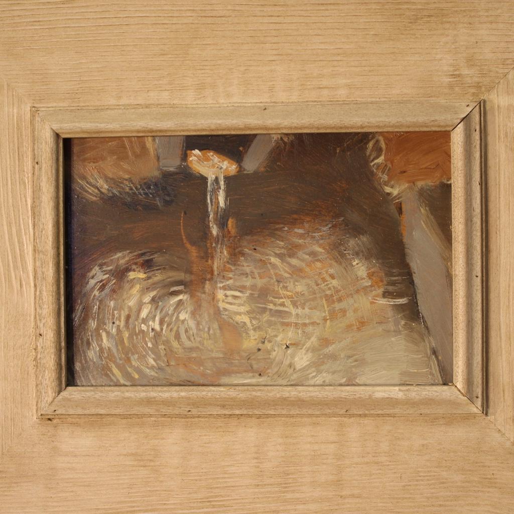 Italiano Giacomo Soffiantino 20° secolo Olio su tavola Pittura italiana, 1970 in vendita