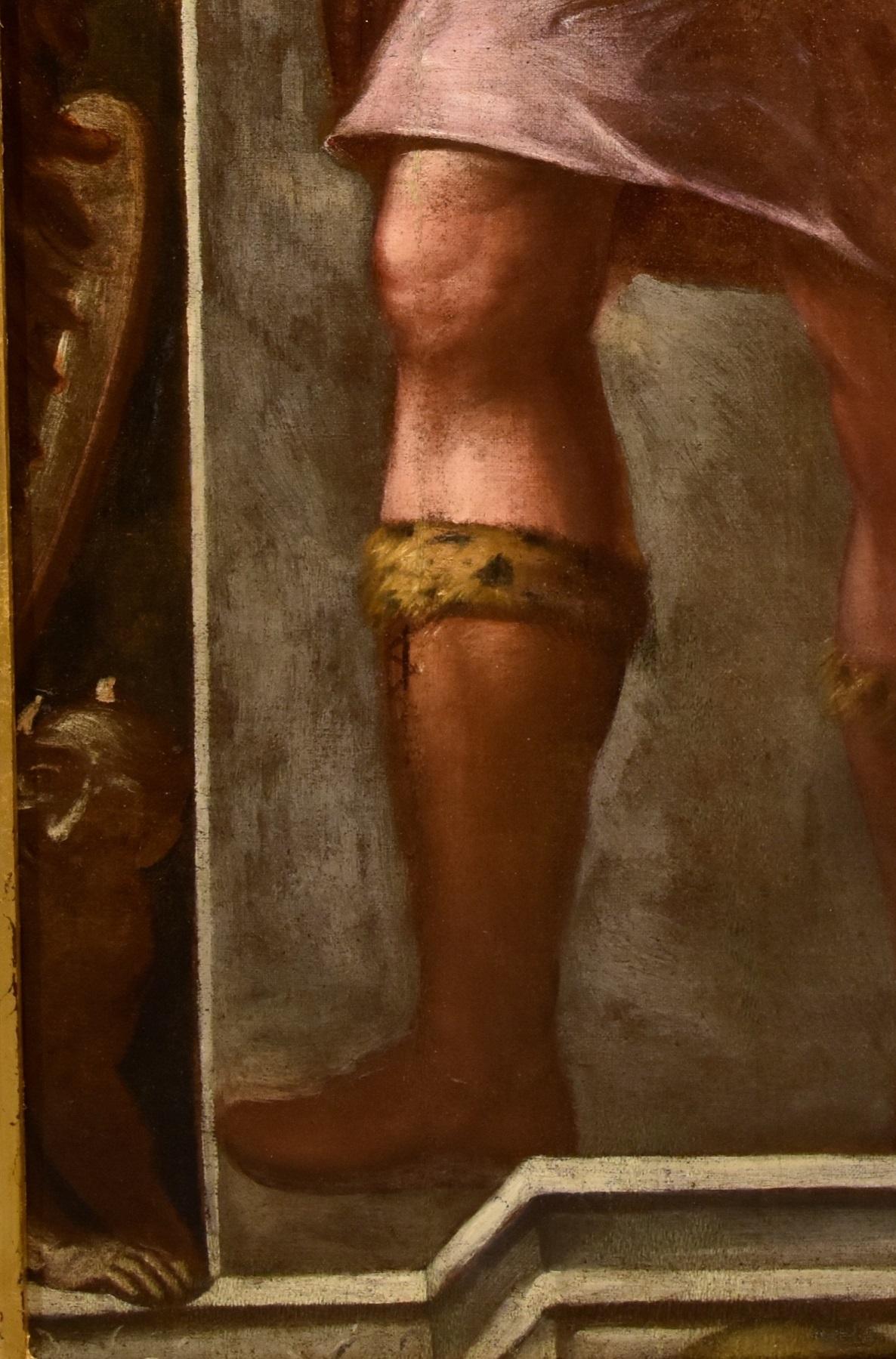 Allegory Man Fortress Stella Gemälde Öl auf Leinwand Alter Meister 16./17. Jahrhundert Kunst 3
