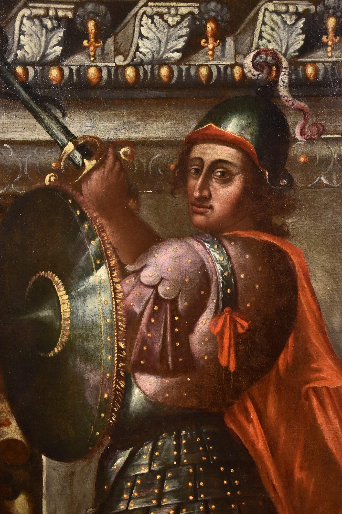 Allegory Man Fortress Stella Gemälde Öl auf Leinwand Alter Meister 16./17. Jahrhundert Kunst 4