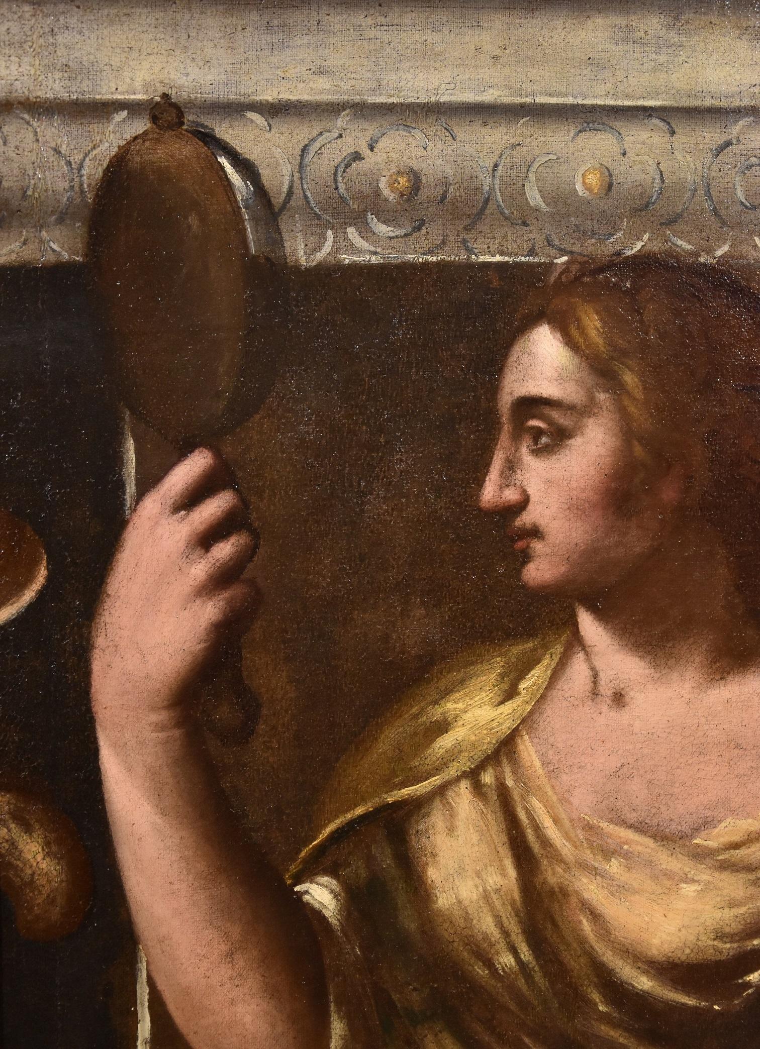 Allegory Weisheit Stella Gemälde Öl auf Leinwand Alter Meister 16./17. Jahrhundert Italien Kunst im Angebot 7