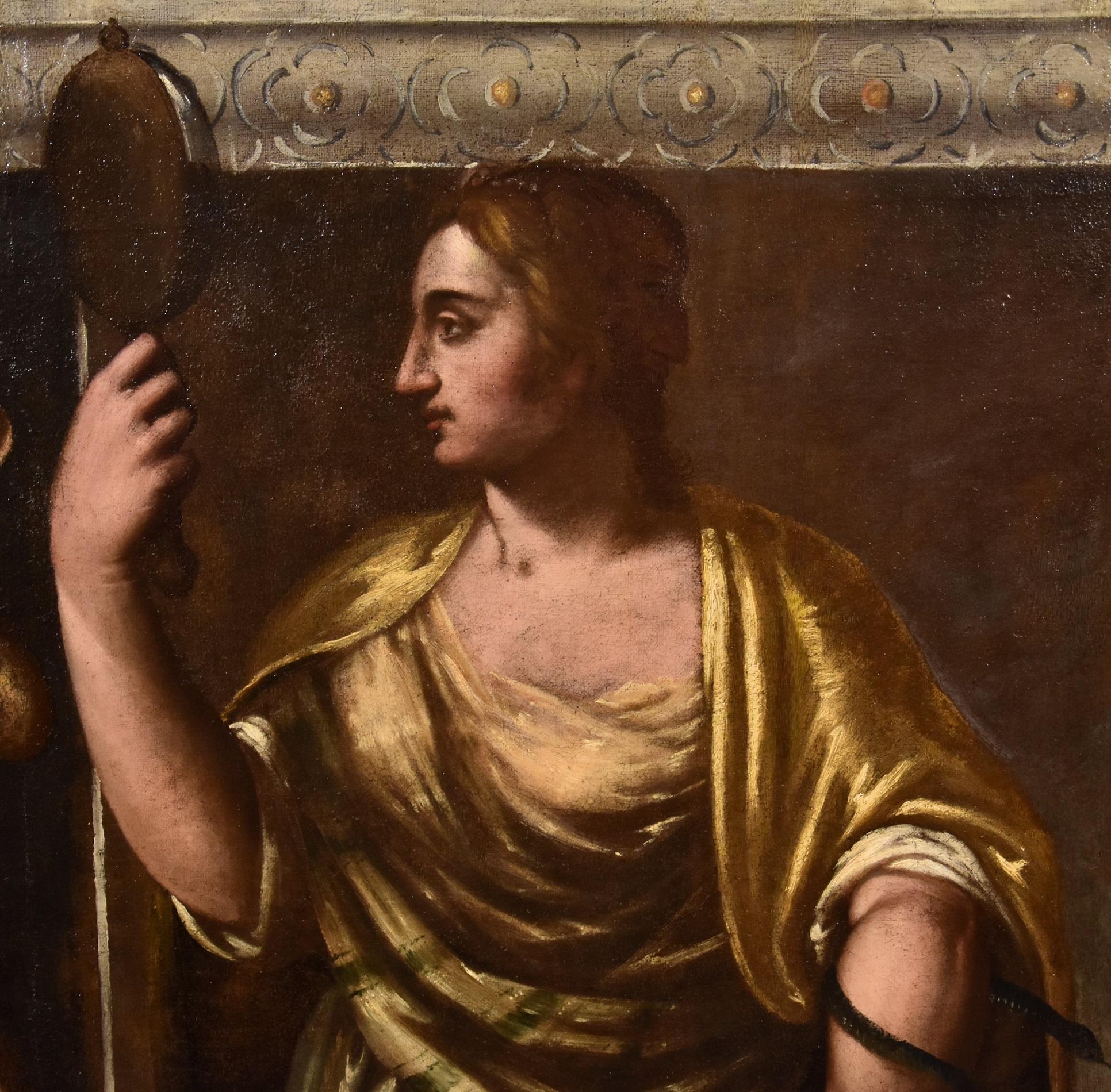 Allegory Weisheit Stella Gemälde Öl auf Leinwand Alter Meister 16./17. Jahrhundert Italien Kunst im Angebot 9