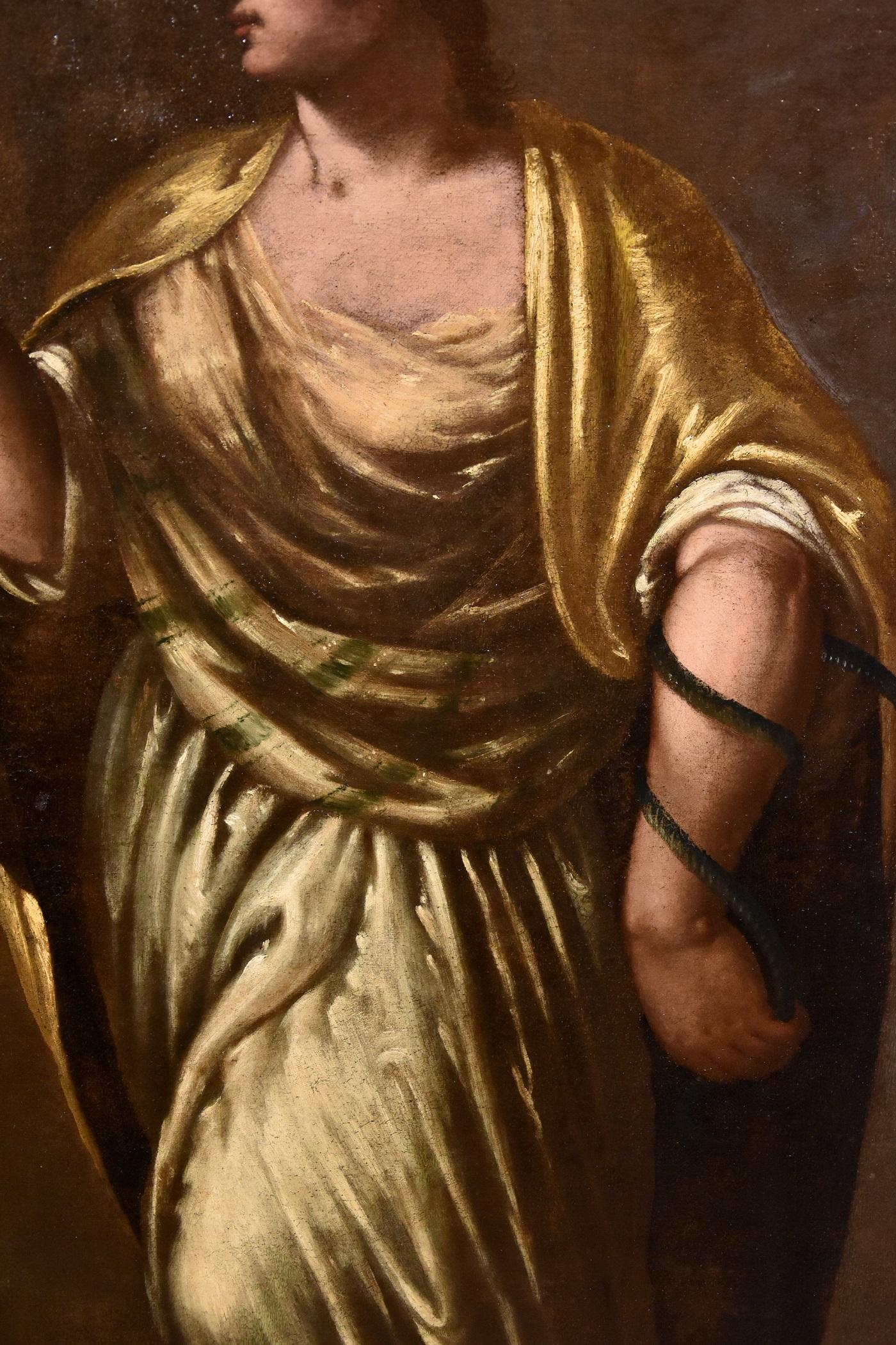 Alegoría Sabiduría Stella Pintura Óleo sobre lienzo Viejo maestro Siglo XVI-XVII Italia Arte en venta 11
