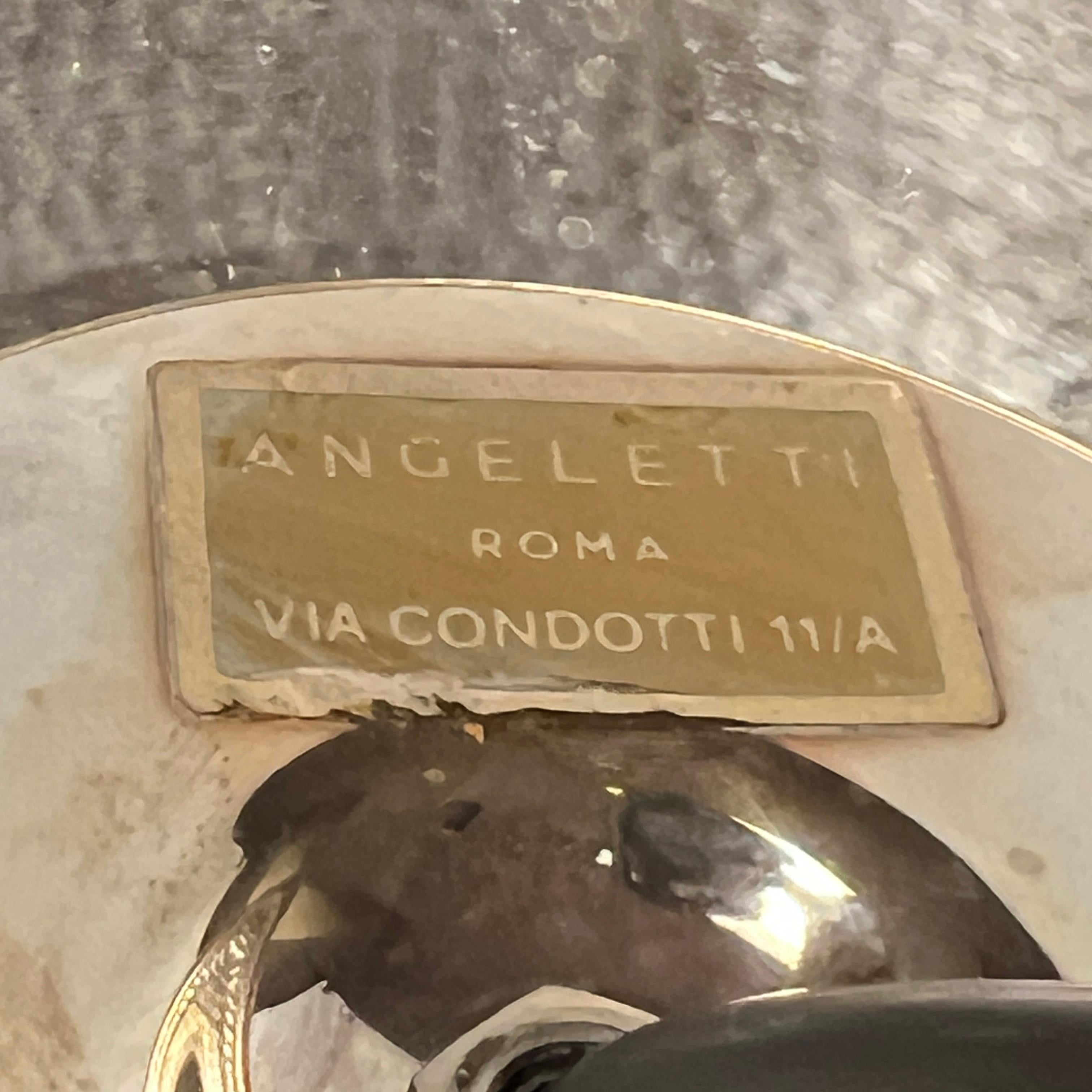 Lampada da tavolo in argento stile Tiffany di Giacomo Vavassori in vendita 7