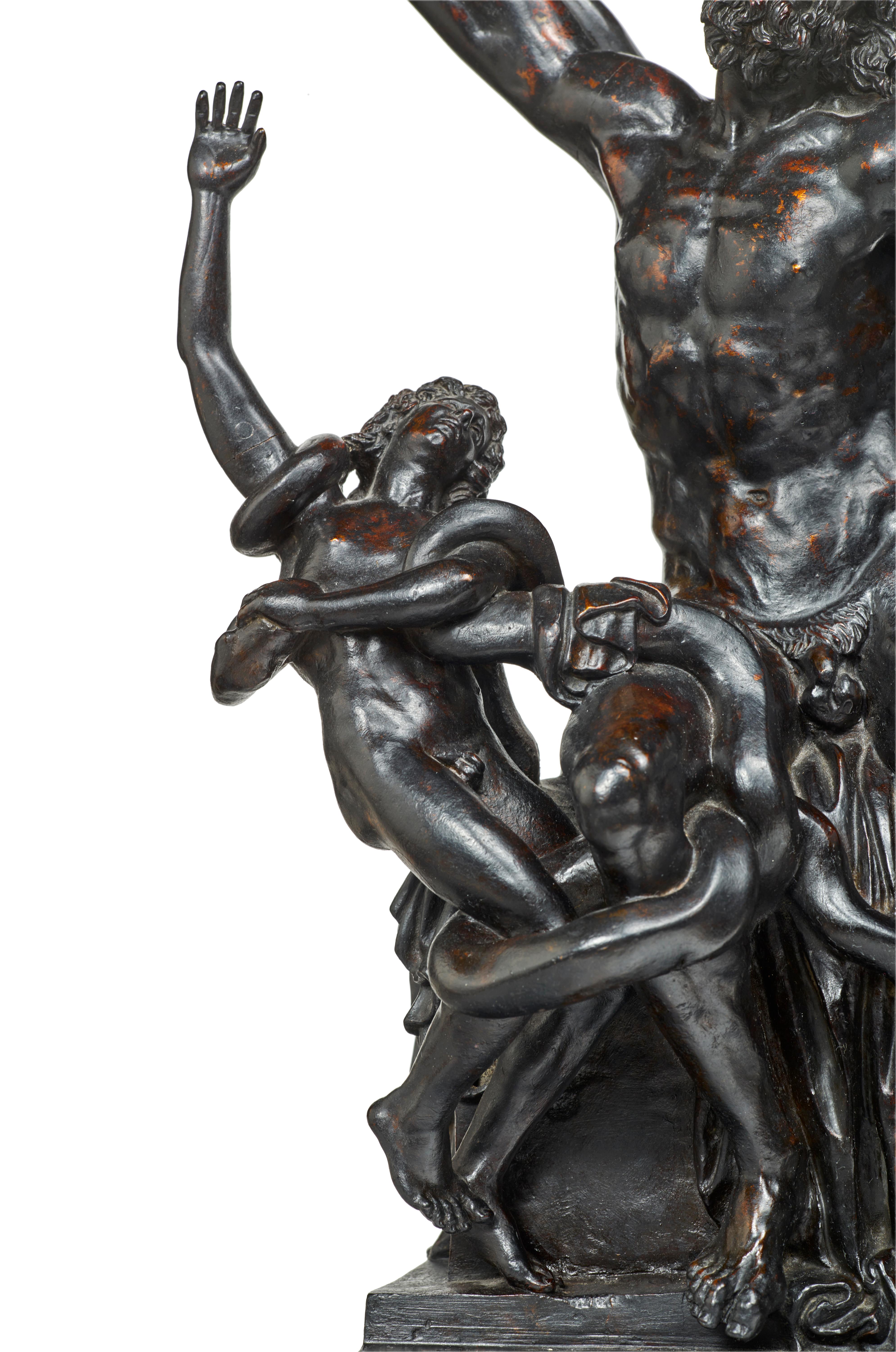 Laocoön et ses fils, une exceptionnelle sculpture en bronze de Giacomo Zoffoli  en vente 5