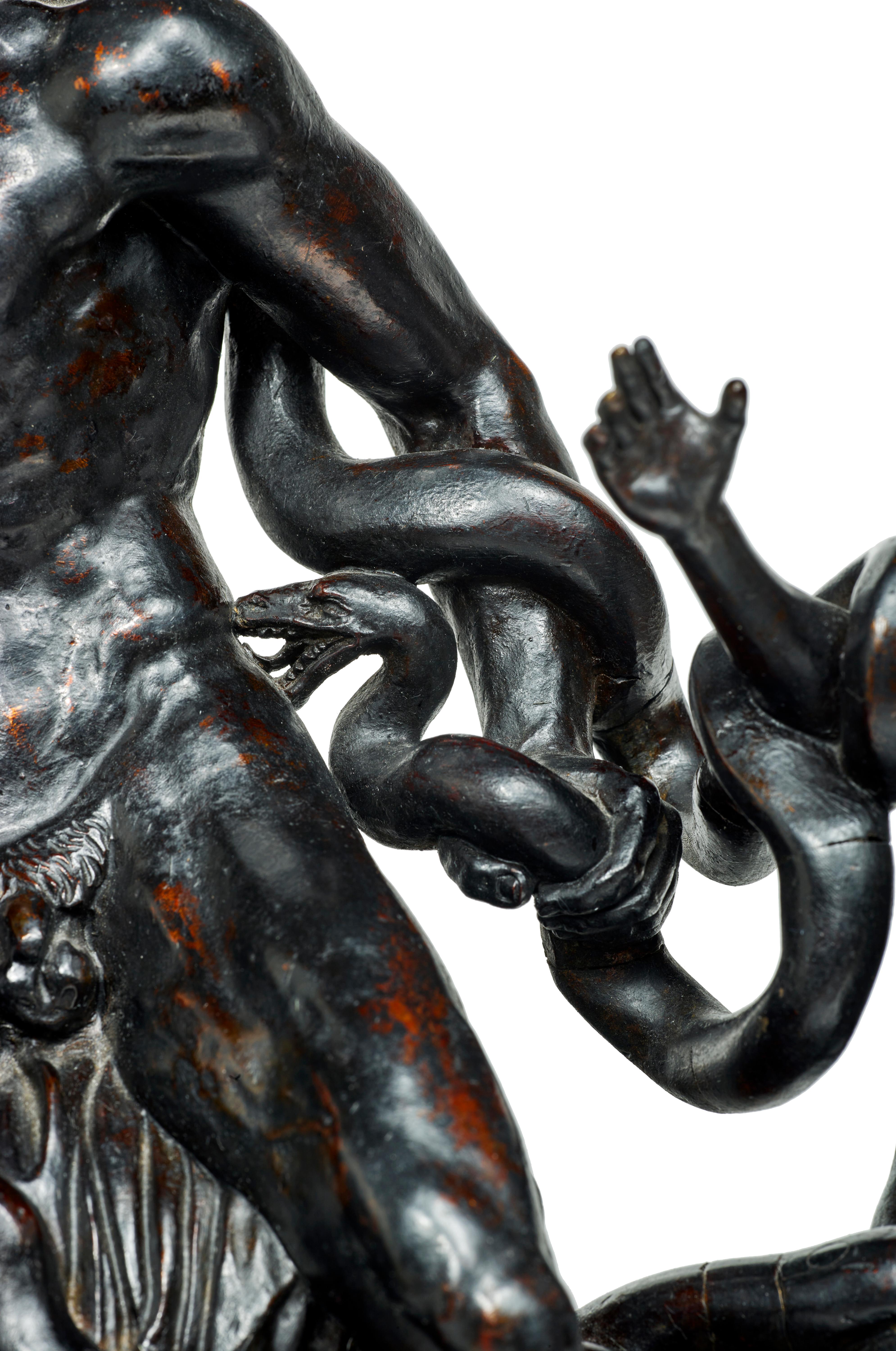 Laocoön et ses fils, une exceptionnelle sculpture en bronze de Giacomo Zoffoli  en vente 7