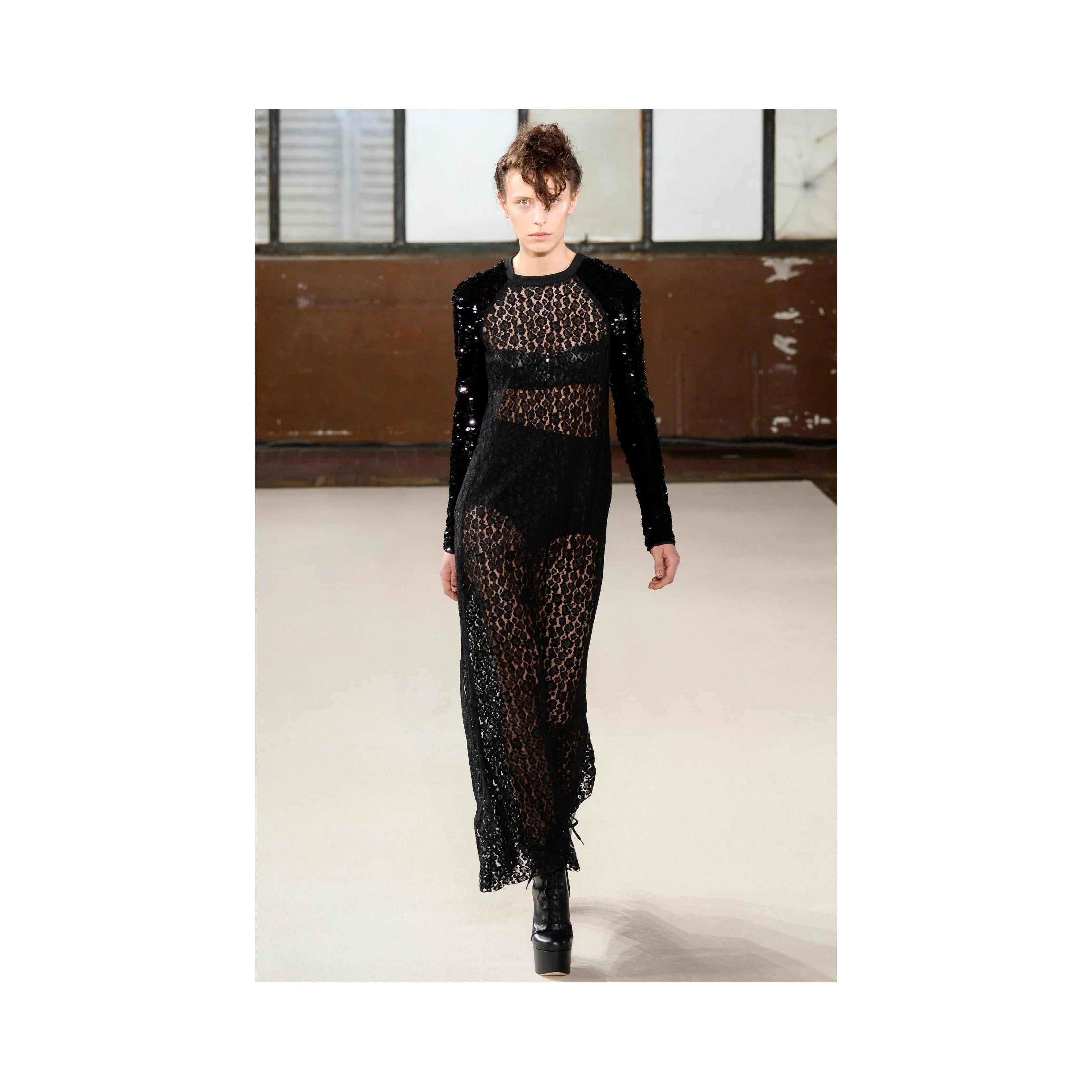 Giamba by Giambattista Valli Sequin and Lace Dress - '10s In Excellent Condition For Sale In Milano, IT