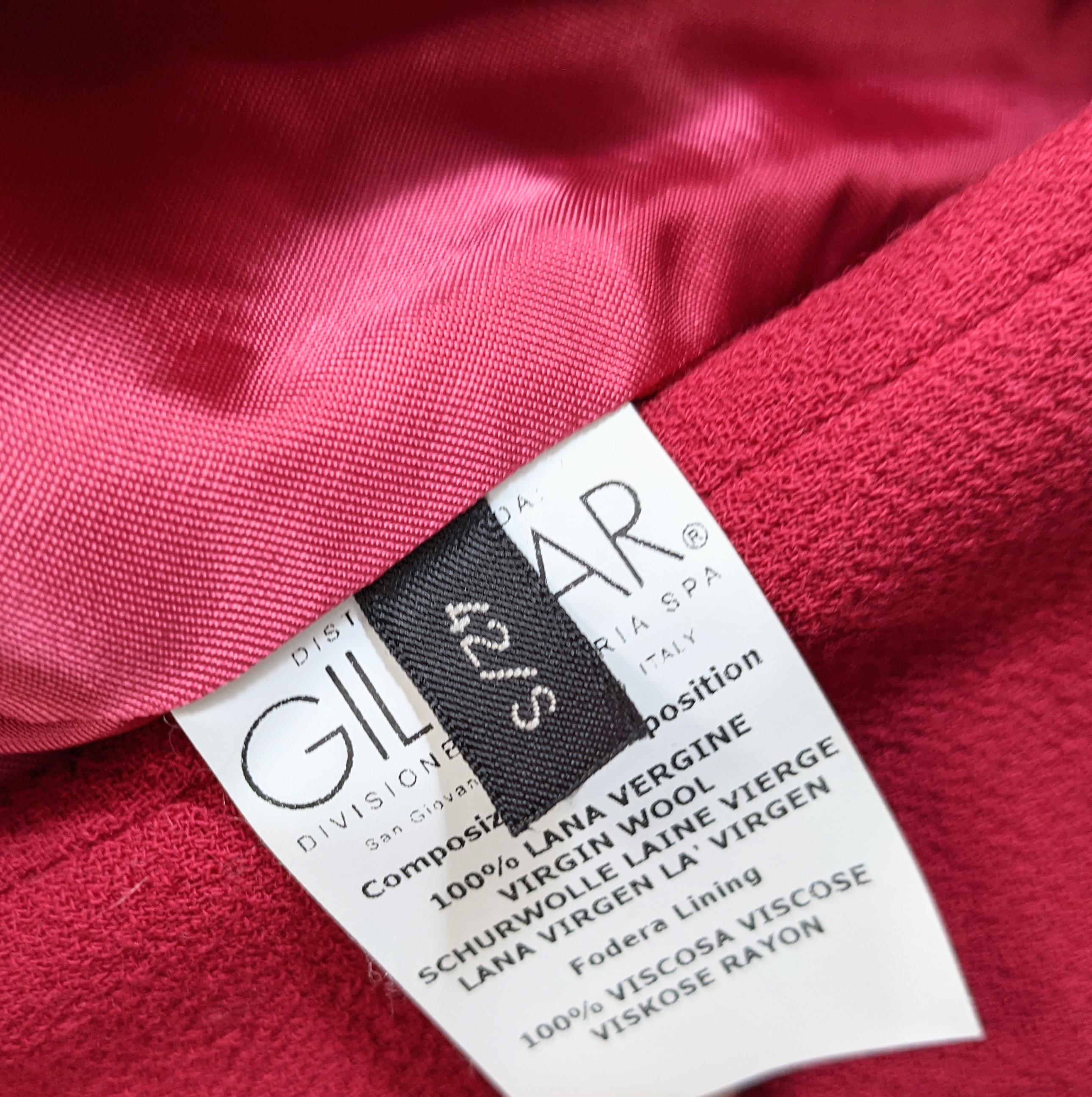 Giambatista Valli Rasberry Wool Crepe Suit For Sale 4