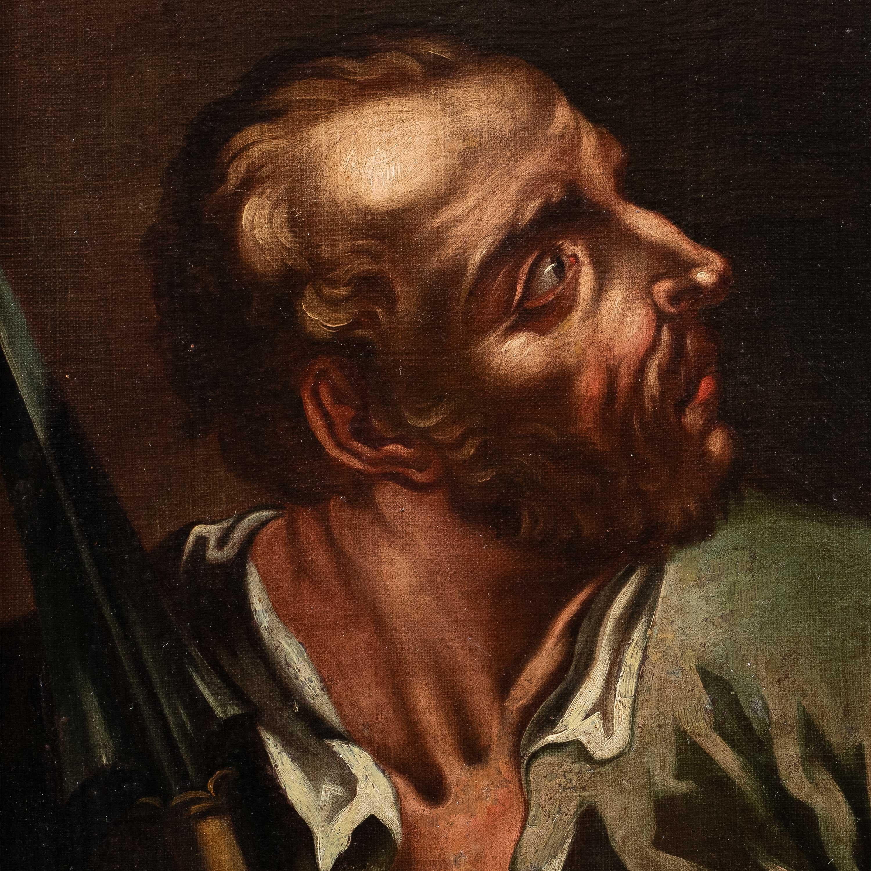Giambattista Piazzetta workshop (Italian master) - 18th century figure painting im Angebot 1