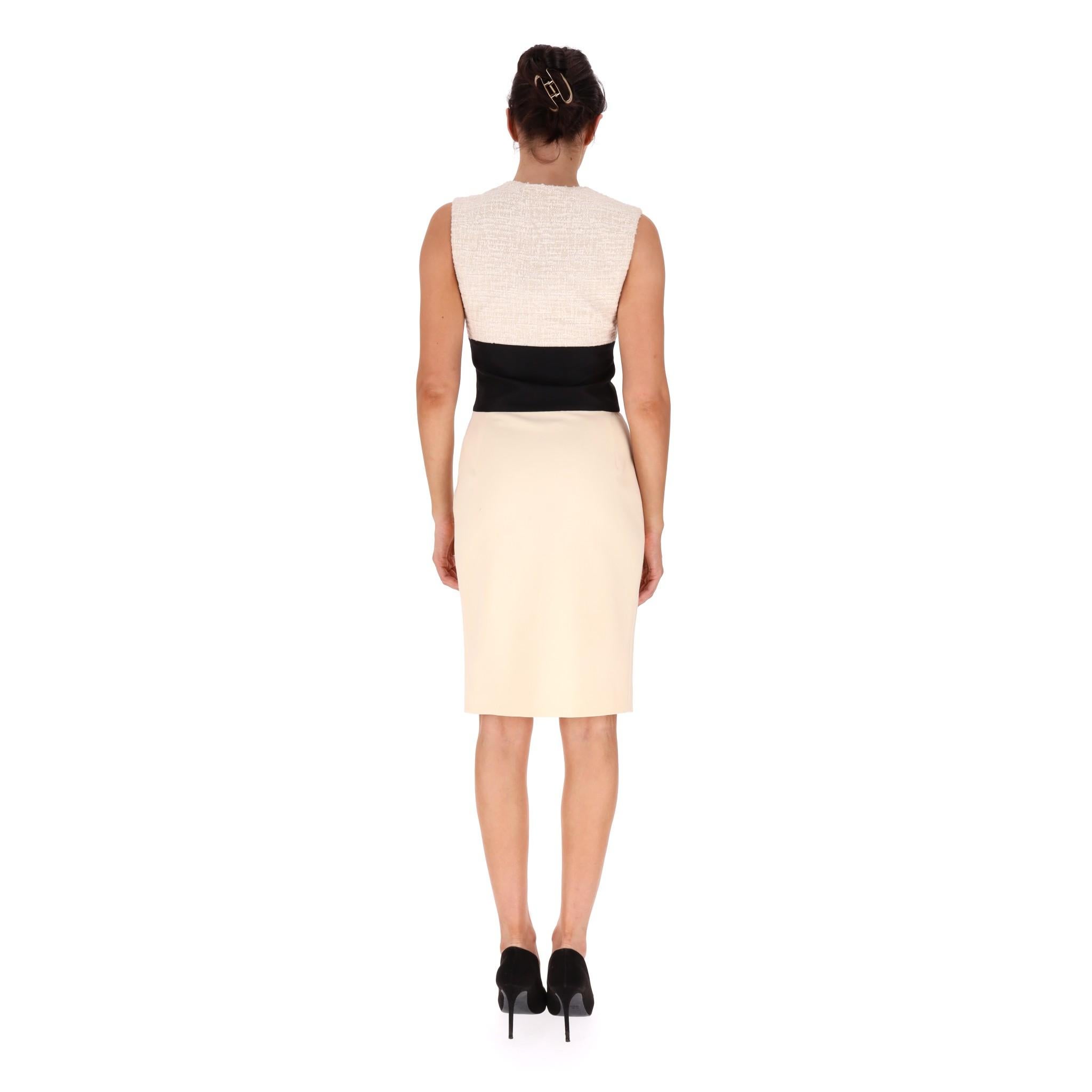 Giambattista Vali Silk & Wool Dress In Excellent Condition For Sale In London, GB