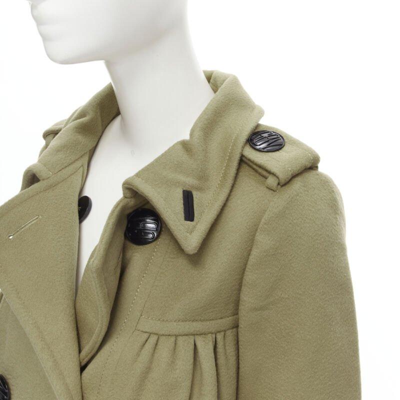GIAMBATTISTA VALLI 100% cashmere camel baby doll pleat double breasted coat XXS
Reference: MELK/A00002
Brand: Giambattista Valli
Designer: Giambattista Valli
Material: Cashmere
Color: Camel
Pattern: Solid
Closure: Button
Extra Details: GBV logo
