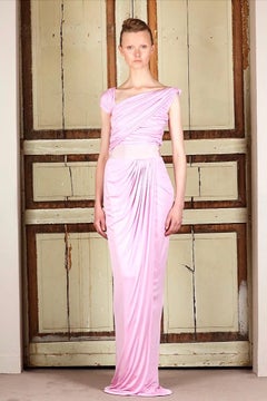 Giambattista Valli 2011 Pink Silk Jersey Goddess Gown