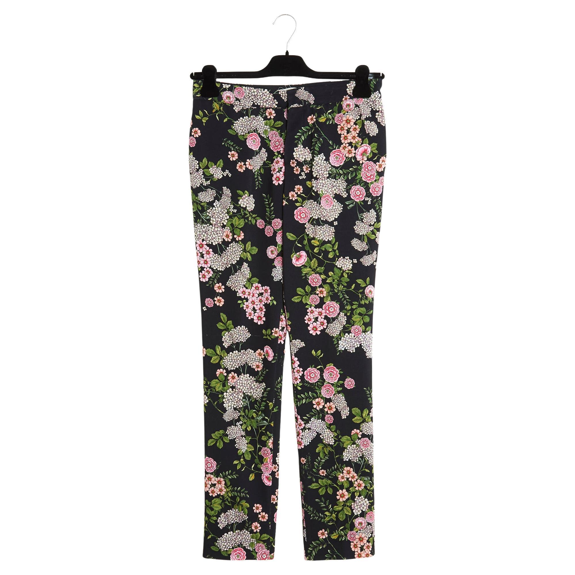 Giambattista Valli 2020 Pantalon FR38 Shabby Black Wool Pants Trousers US8