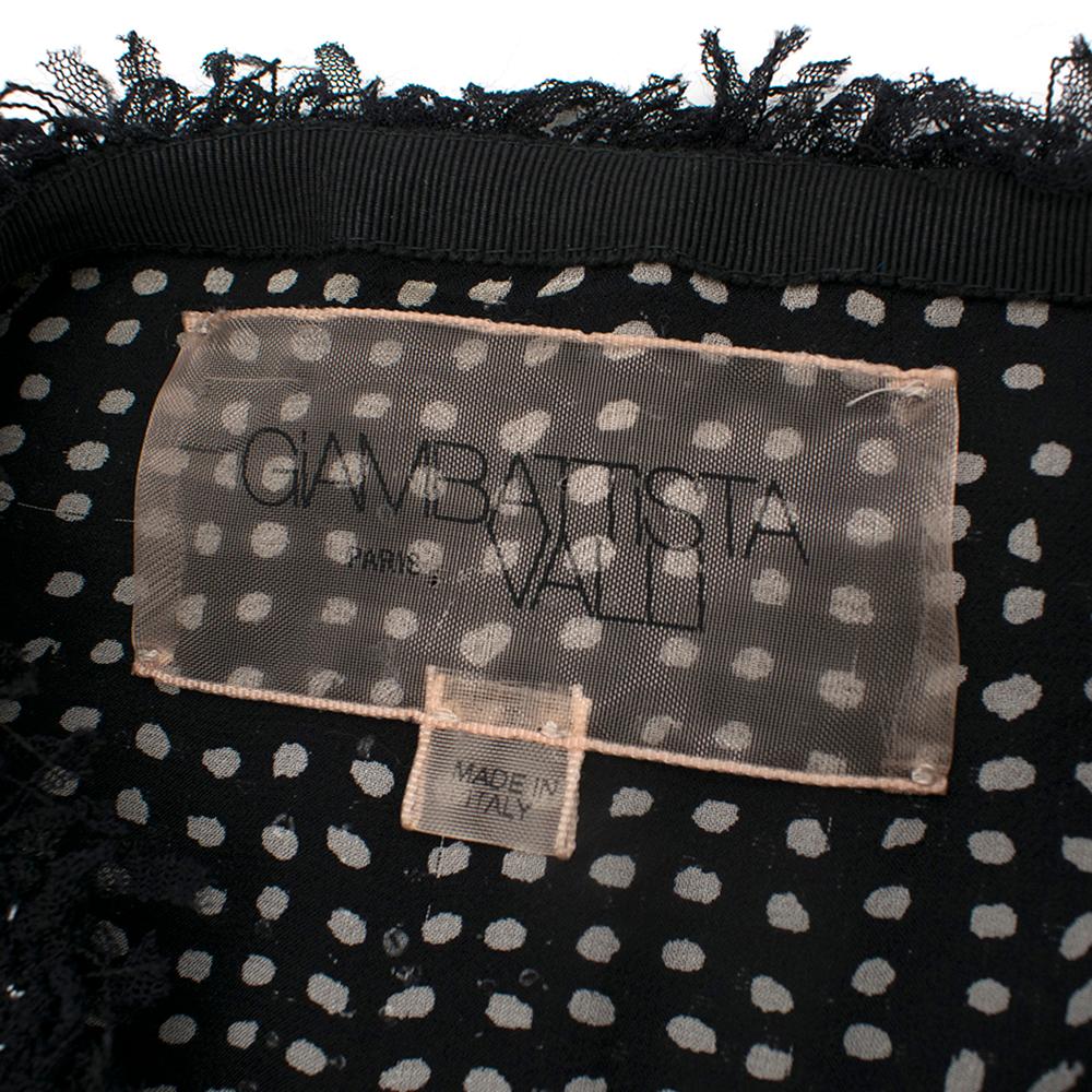 Giambattista Valli Black Boucle Tweed Jacket IT 44 1