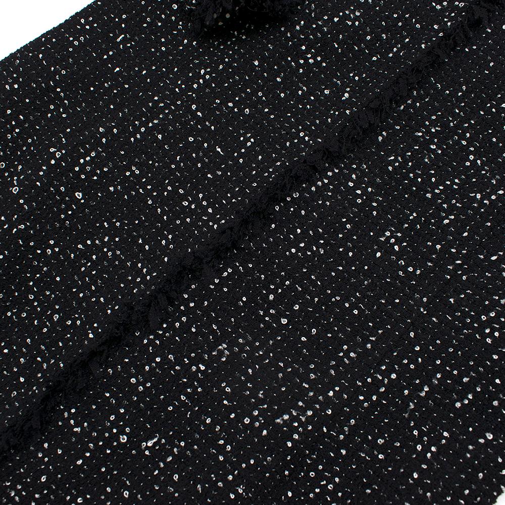 Giambattista Valli Black Boucle Tweed Jacket - Size US 8 For Sale 1