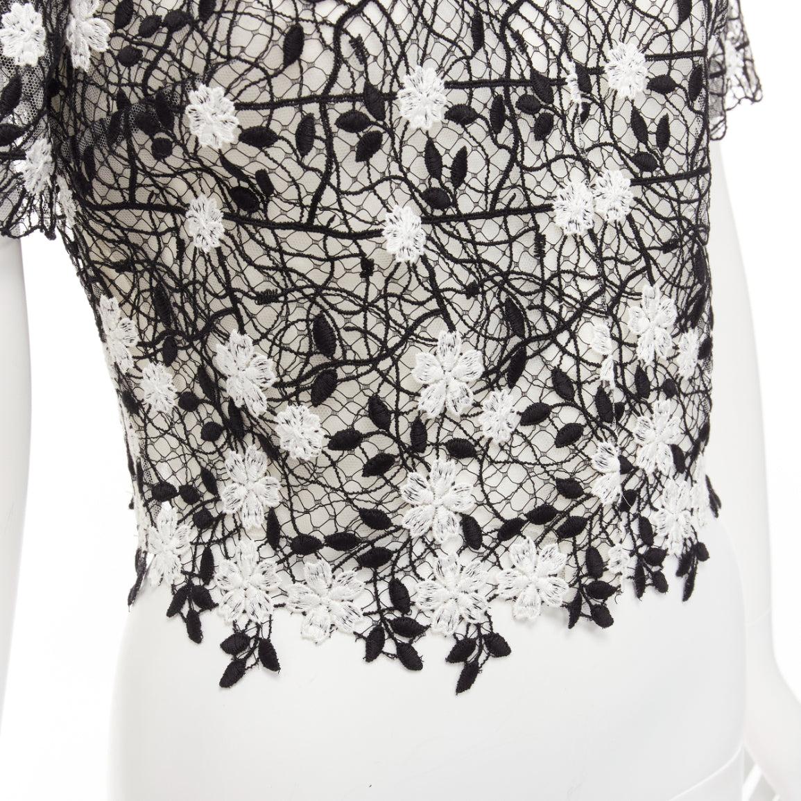 GIAMBATTISTA VALLI black cotton blend lace pink applique cropped shirt IT38 XS
Reference: LNKO/A02303
Brand: Giambattista Valli
Material: Cotton, Blend
Color: Black, Pink
Pattern: Lace
Closure: Snap Buttons
Lining: White Fabric
Made in: