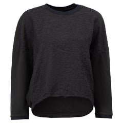 Giambattista Valli Sweat en feutre noir Taille XS