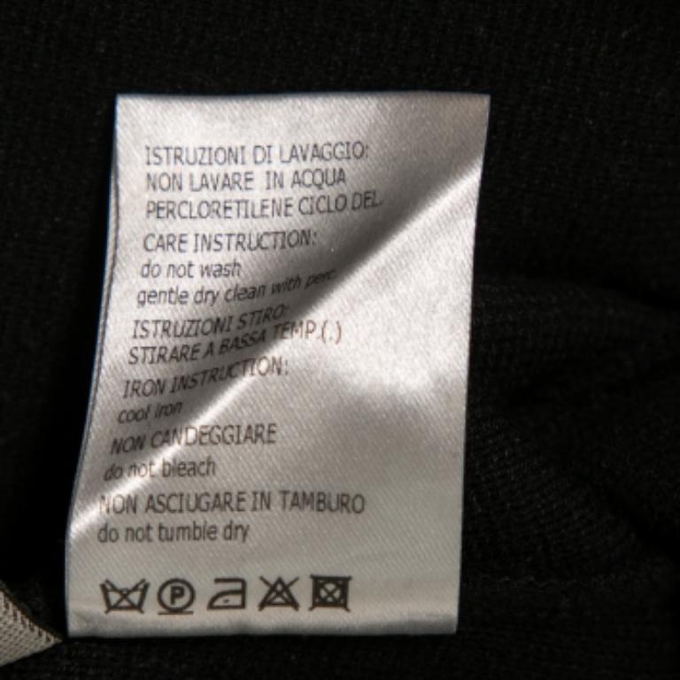 Giambattista Valli Leggings in maglia nera S in vendita 1