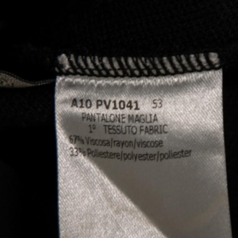 Giambattista Valli Leggings in maglia nera S in vendita 2
