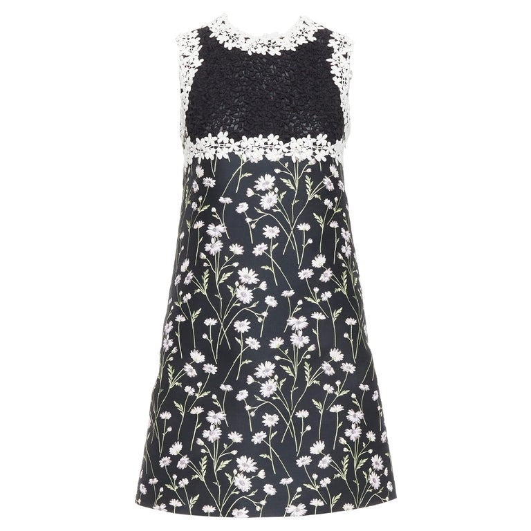 GIAMBATTISTA VALLI black pink floral lace bodice dress IT40 XS Kate Mara For Sale at 1stDibs GIAMBATTISTA VALLI black pink floral lace bodice dress IT40 XS Kate Mara For Sale at 1stDibs