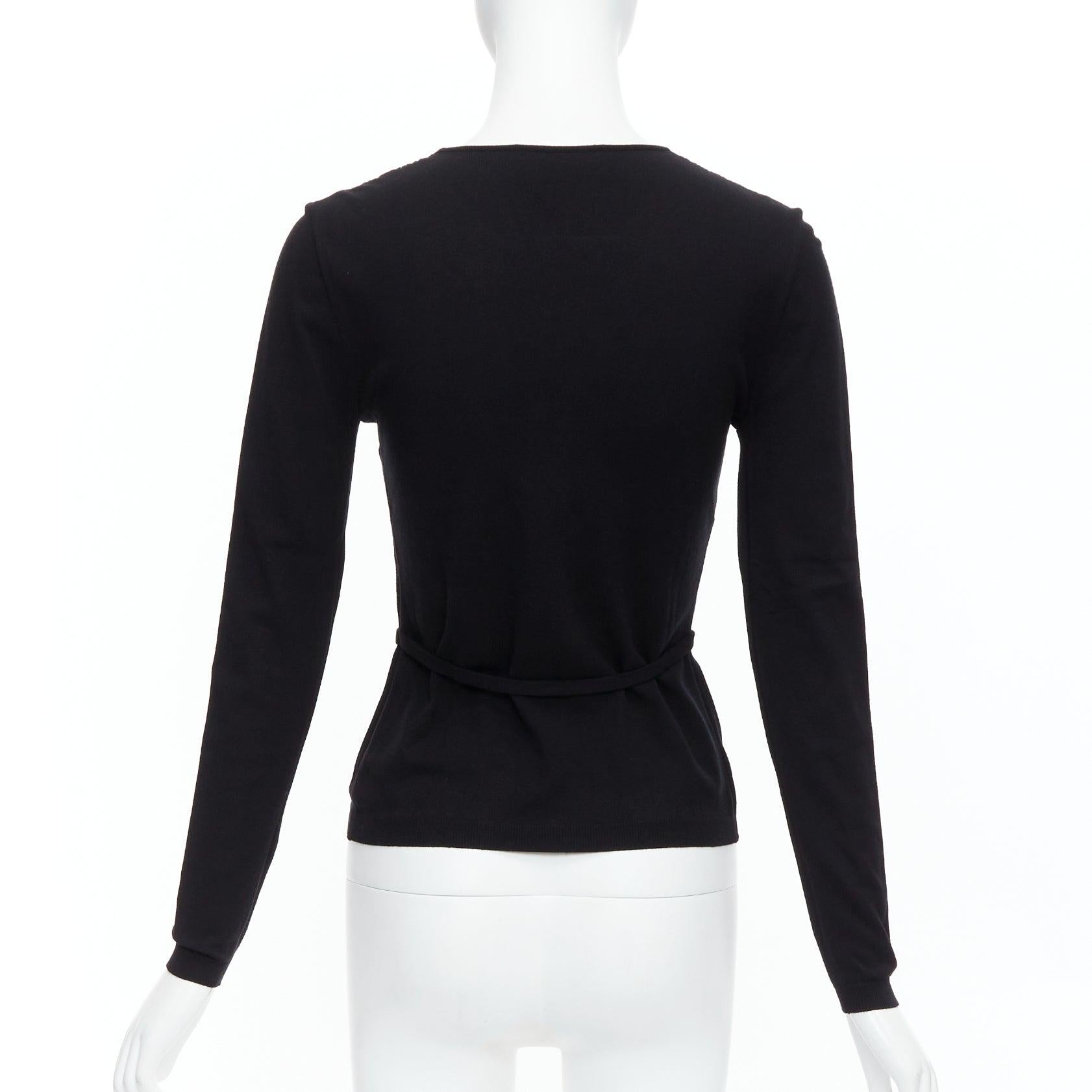 Women's GIAMBATTISTA VALLI black pink overlay bow detail lace sweater XXS For Sale