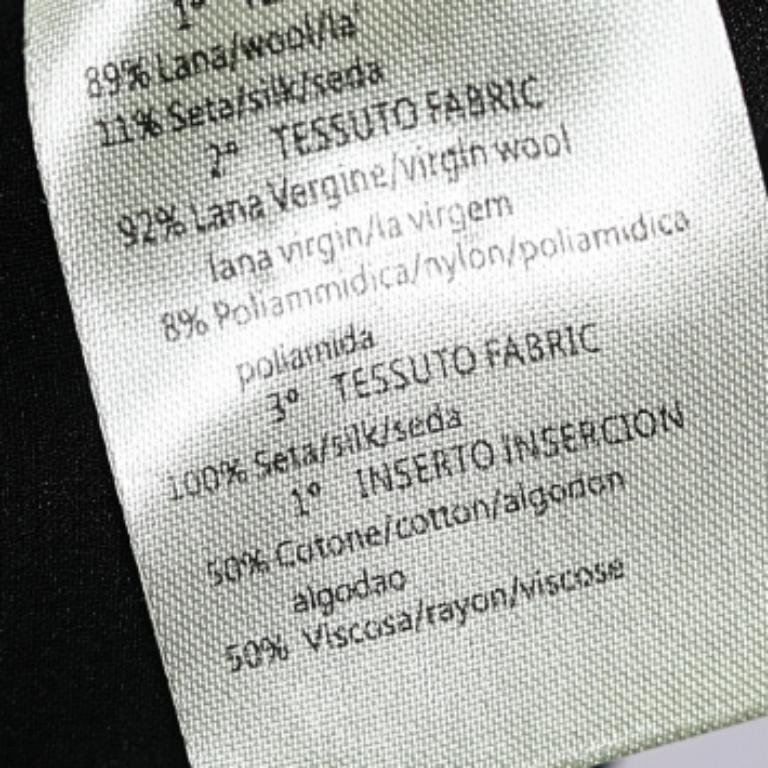 Giambattista Valli - Vestito a ruota con pannelli in lana e seta stampata nera S In condizioni buone in vendita a Dubai, Al Qouz 2