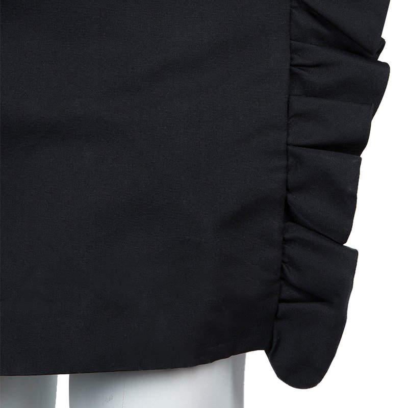 Giambattista Valli Black Ruffle Dress XXS For Sale 8