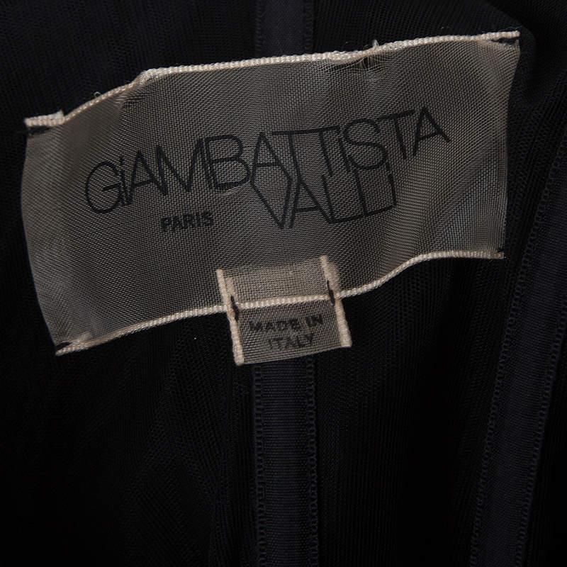 Giambattista Valli Black Ruffle Dress XXS For Sale 4