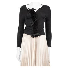 Giambattista Valli Cardigan con fiocco in seta nera taglia M.