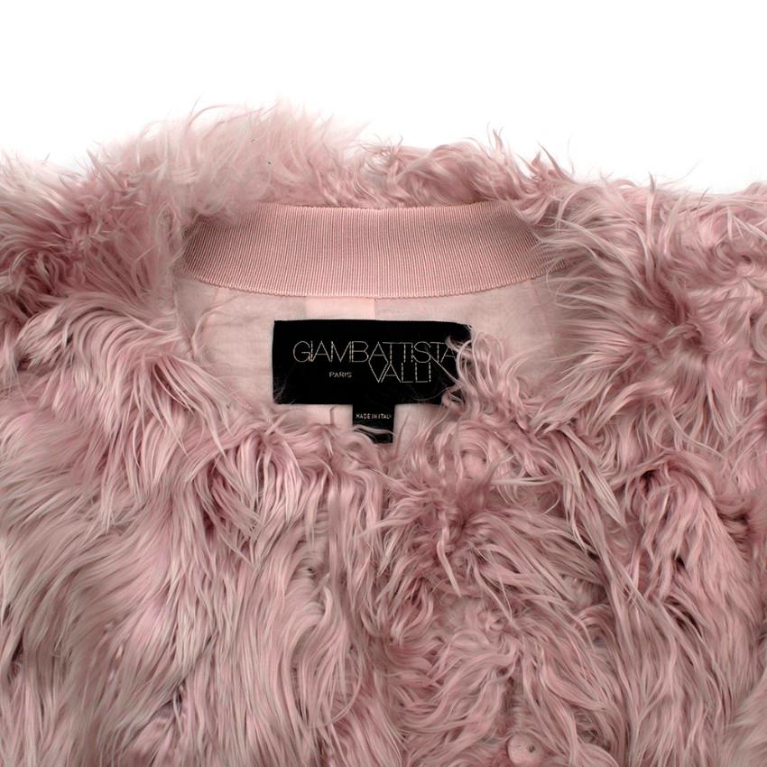Giambattista Valli Rosa Cape aus Alpakawolle US4 im Zustand „Hervorragend“ in London, GB