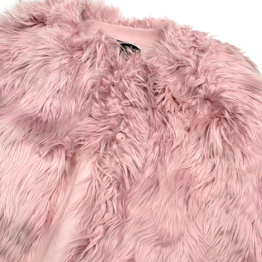 Giambattista Valli Rosa Cape aus Alpakawolle US4 für Damen oder Herren