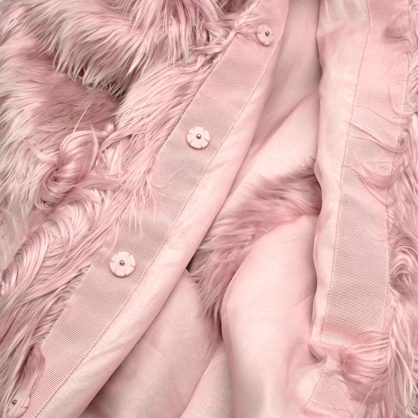 Giambattista Valli Rosa Cape aus Alpakawolle US4 2