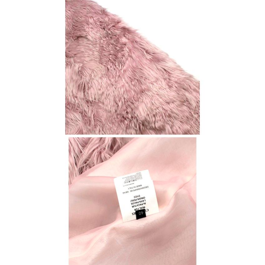 Giambattista Valli Rosa Cape aus Alpakawolle US4 3